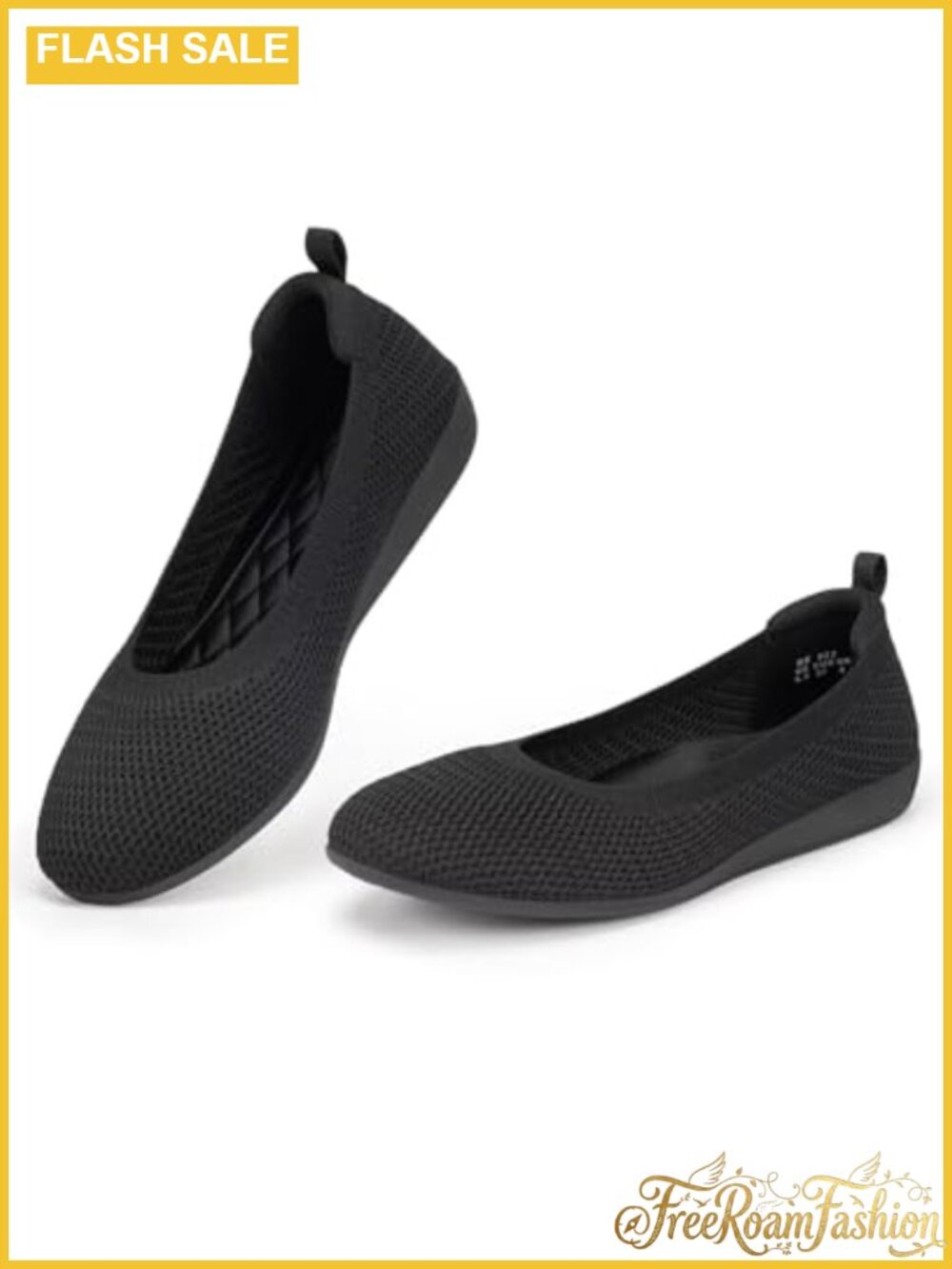 Women's Ballet Flats Knit Slip-On Comfort Shoes